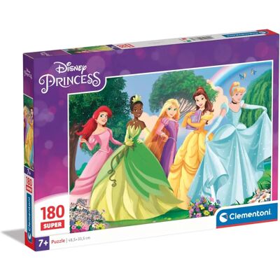 Clementoni Quebra-cabeça Princesas Disney Super Color 180P - Quebra-cabeça Clementoni Quebra-cabeça Princesas Disney Super Color 180P - Quebra-cabeça
