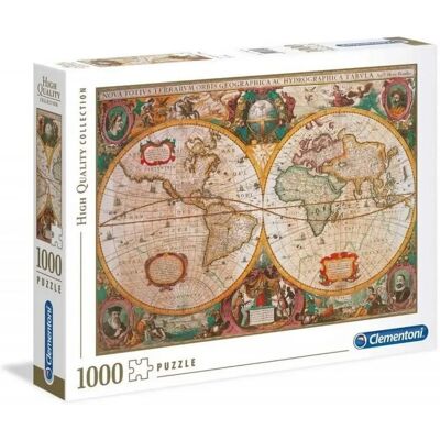 Puzzle Carte Ancienne Clementoni 1000 Pièces - Puzzle Puzzle Carte Ancienne Clementoni 1000 Pièces - Puzzle