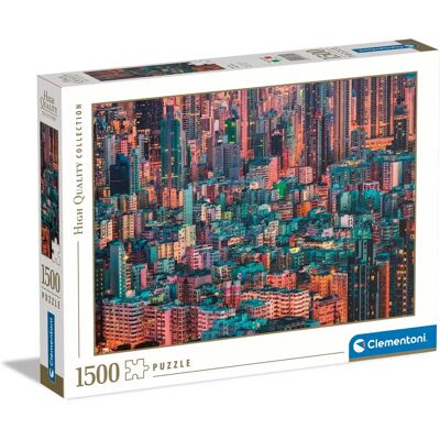 Clementoni El Colmena Hong Kong Rompecabezas de 1500 Piezas - Puzzle Clementoni El Colmena Hong Kong Rompecabezas de 1500 Piezas - Puzzle