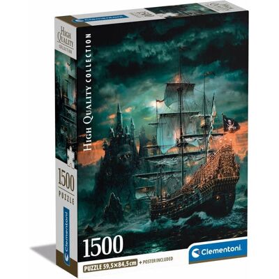 Colección de Alta Calidad Clementoni El Barco Pirata 1500 piezas - Rompecabezas Colección de Alta Calidad Clementoni El Barco Pirata 1500 piezas - Rompecabezas