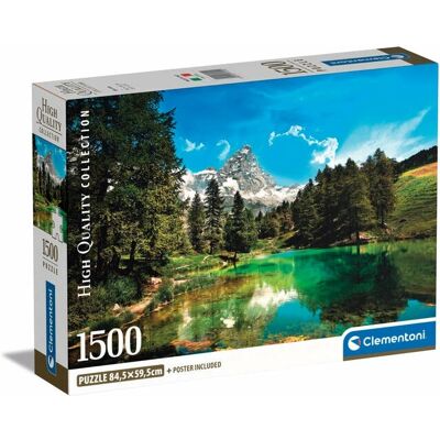 Clementoni Blue Lake 1500-Bits Puslespil - Landskab Clementoni Blue Lake 1500-Bits Puslespil - Landskab