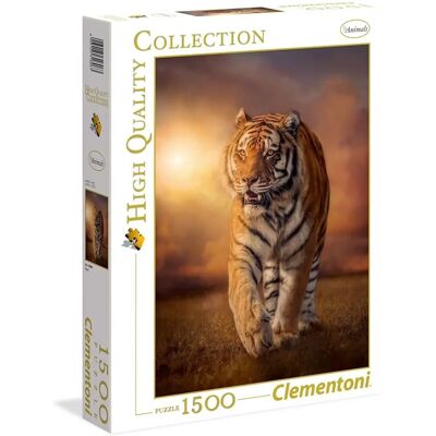 Puzzle Clementoni Tigre 1500 Pièces - Collection Haute Qualité - Publicité Puzzle Clementoni Tigre 1500 Pièces - Collection Haute Qualité - Publicité