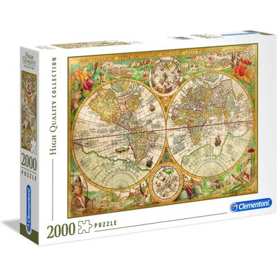 Clementoni Antike Weltkarte Puzzle - 2000 Teile Clementoni Antike Weltkarte Puzzle - 2000 Teile