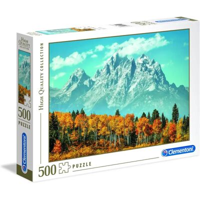 Clementoni Grand Teton en Automne - Puzzle 500 Pièces - Publicité Clementoni Grand Teton en Automne - Puzzle 500 Pièces - Publicité