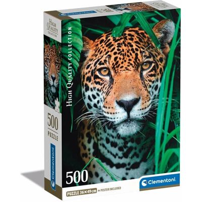 Clementoni Jaguar 500 bitar pussel - Djur Clementoni Jaguar 500 bitar pussel - Djur