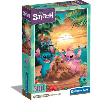 Clementoni Modèle 35547 Puzzle Disney Stitch - 500 pièces Clementoni Modèle 35547 Puzzle Disney Stitch - 500 pièces