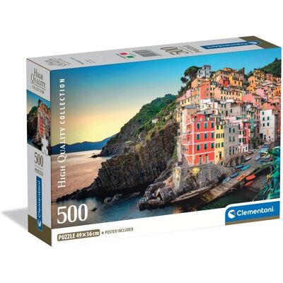 Clementoni Riomaggiore Kust 500-delars Pussel - Puzzle Clementoni Riomaggiore Kust 500-delars Pussel - Puzzle