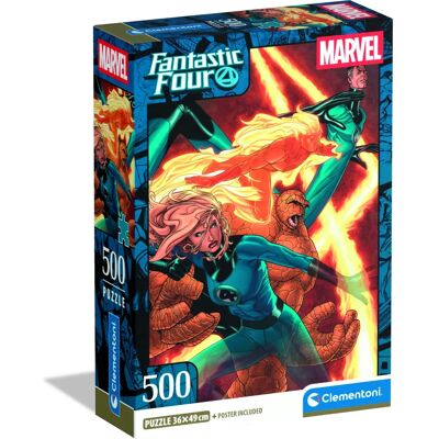 Clementoni 35805 Puzzle - The Fantastic Four - 500 Pieces - Puzzle Clementoni 35805 Puzzle - The Fantastic Four - 500 Pieces - Puzzle
