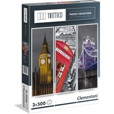 Clementoni London Puzzle - 1500 Stück - Triptychon Clementoni London Puzzle - 1500 Stück - Triptychon
