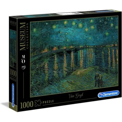 Clementoni Nuit Étoilée Sur Le Rhône - Puzzle 1000 pièces - Publicité Clementoni Nuit Étoilée Sur Le Rhône - Puzzle 1000 pièces - Publicité