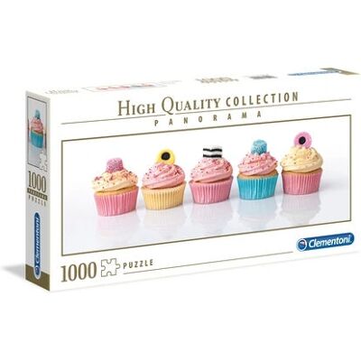 Puzzle panoramiczne Clementoni Cupcakes z lakritzą - Żywność i napoje Puzzle panoramiczne Clementoni Cupcakes z lakritzą - Żywność i napoje