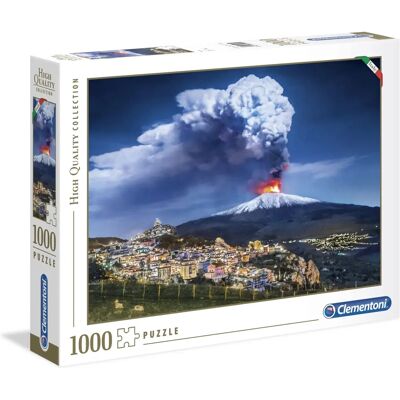 Clementoni Mont Etna - Puzzle de 1000 pièces - Publicité Clementoni Mont Etna - Puzzle de 1000 pièces - Publicité