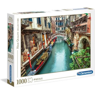 Quebra-Cabeça Clementoni Canal de Veneza 1000 Peças - Edifícios Quebra-Cabeça Clementoni Canal de Veneza 1000 Peças - Edifícios