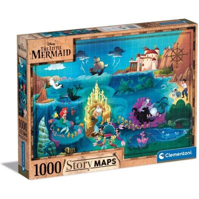 Clementoni Disney Baby 39664 Puzzle - 1000 stk, Karten, Kleine Meerjungfrau Clementoni Disney Baby 39664 Puzzle - 1000 stk, Karten, Kleine Meerjungfrau
