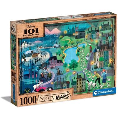 Clementoni 39665 Disney Kaarten 101 Dalmatians Puzzel 1000 Stukken Clementoni 39665 Disney Kaarten 101 Dalmatians Puzzel 1000 Stukken