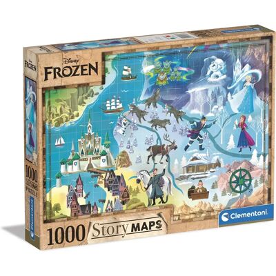 Clementoni Disney Frozen Térkép Puzzle 1000 darab - A Hókirálynő Clementoni Disney Frozen Térkép Puzzle 1000 darab - A Hókirálynő