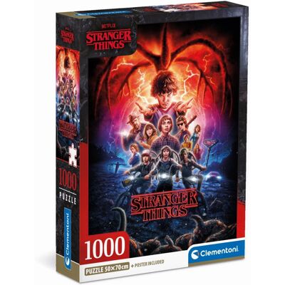 Clementoni 39713 Quebra-cabeça - Stranger Things - 1000 Peças - Quebra-cabeça - Televisão/Filmes Clementoni 39713 Quebra-cabeça - Stranger Things - 1000 Peças - Quebra-cabeça - Televisão/Filmes