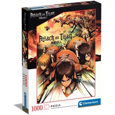 Puzzle Attack on Titan - 1000 pièces - Clementoni - Thème Dessins Animés - Publicité Puzzle Attack on Titan - 1000 pièces - Clementoni - Thème Dessins Animés - Publicité