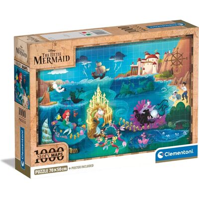 Clementoni Kleine Meerjungfrau 1000-teiliger Puzzle - Puzzle Clementoni Kleine Meerjungfrau 1000-teiliger Puzzle - Puzzle