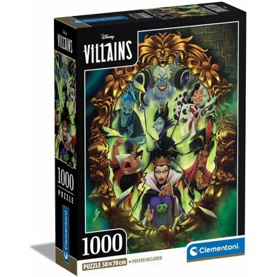 Clementoni Disney Villains 1000-Bit Puslespil - Puslespil Clementoni Disney Villains 1000-Bit Puslespil - Puslespil