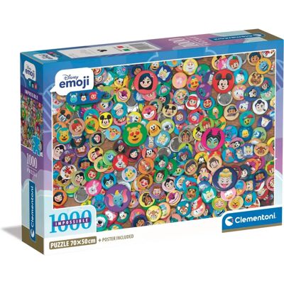 Clementoni Puzzle Impossible Disney Emoji - 1000 Pièces Clementoni Puzzle Impossible Disney Emoji - 1000 Pièces