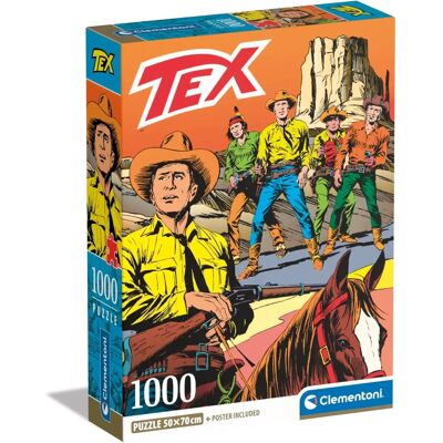 Clementoni Tex Puzzle 1000 Részek - Felnőtteknek Puzzle Plakáttal Clementoni Tex Puzzle 1000 Részek - Felnőtteknek Puzzle Plakáttal