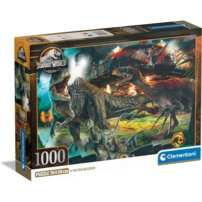 Clementoni Jurassic World 3 Puzzle 1000 elementów Clementoni Jurassic World 3 Puzzle 1000 elementów