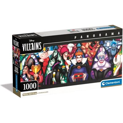Clementoni Disney Villains Panorama Puzzle - 1000 Pieces Clementoni Disney Villains Panorama Puzzle - 1000 Pieces