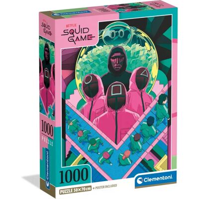 Clementoni Modelo 39901 Rompecabezas Squid Game - 1000 Piezas Clementoni Modelo 39901 Rompecabezas Squid Game - 1000 Piezas