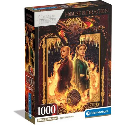 Clementoni Rhaenyra 1000P Puzzle - House of the Dragon - Puzzle Clementoni Rhaenyra 1000P Puzzle - House of the Dragon - Puzzle