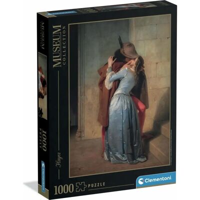 Clementoni - Puzzle 1000 Pezzi Arte Museum Collection - The Kiss of Hayez - Puzzle Clementoni - Puzzle 1000 Pezzi Arte Museum Collection - The Kiss of Hayez - Puzzle