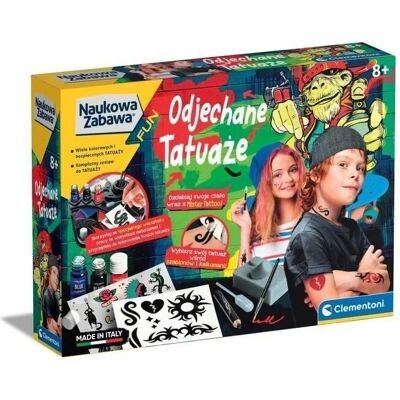 Clementoni Fun Scientifique. Tatouages Fous - Kit éducatif - Publicité Clementoni Fun Scientifique. Tatouages Fous - Kit éducatif - Publicité