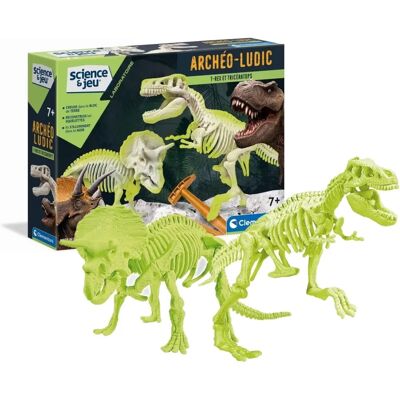 Dinosaure Lumineux Clementoni T-Rex & Triceratops - Jouet Éducatif - Publicité Dinosaure Lumineux Clementoni T-Rex & Triceratops - Jouet Éducatif - Publicité