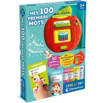 Clementoni Mes premiers 100 mots Bilingue - Jeu éducatif - Publicité Clementoni Mes premiers 100 mots Bilingue - Jeu éducatif - Publicité