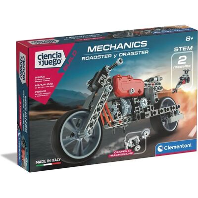 Laboratoire de Mécanique Clementoni Roadster et Dragster - Kit Scientifique - Publicité Laboratoire de Mécanique Clementoni Roadster et Dragster - Kit Scientifique - Publicité