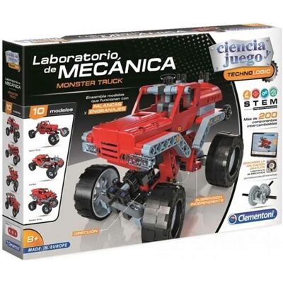Laboratoire Mécanique Monster Truck Clementoni - Kit de Construction - Publicité Laboratoire Mécanique Monster Truck Clementoni - Kit de Construction - Publicité