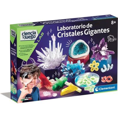 Laboratorio de Cristales Gigantes Clementoni - Juego de Ciencia para Niños Laboratorio de Cristales Gigantes Clementoni - Juego de Ciencia para Niños