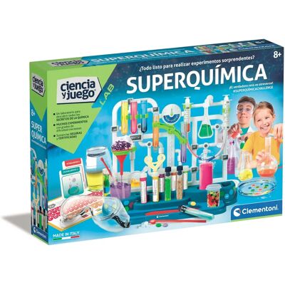 Clementoni Ciencia y Juego - Super Química 8+ - Kit Científico Clementoni Ciencia y Juego - Super Química 8+ - Kit Científico