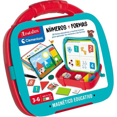 Maletín magnético educativo Clementoni Números y Formas - Juego educativo Maletín magnético educativo Clementoni Números y Formas - Juego educativo