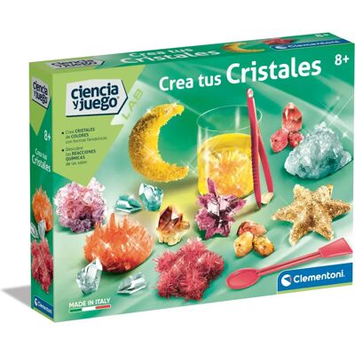 Clementoni Crea i Tuoi Cristalli - Gioco Educativo Scientifico per Bambini 8+ Clementoni Crea i Tuoi Cristalli - Gioco Educativo Scientifico per Bambini 8+