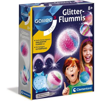 CLEMENTONI Galileo Glitter-Flummis Zestaw Kreatywny dla Dzieci CLEMENTONI Galileo Glitter-Flummis Zestaw Kreatywny dla Dzieci