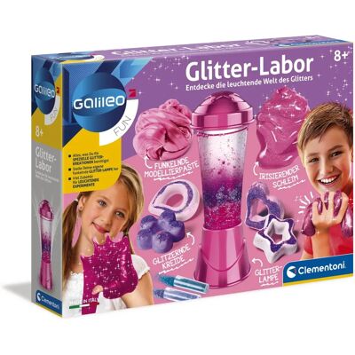 Clementoni Galileo Glitter Labor Roze Wetenschapsspel Clementoni Galileo Glitter Labor Roze Wetenschapsspel