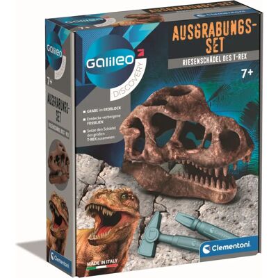 Clementoni Galileo DISCOVERY - T-Rex koponyakutató készlet Clementoni Galileo DISCOVERY - T-Rex koponyakutató készlet