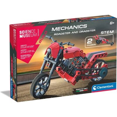 Clementoni Roadster And Dragster Building Kit - Science Museum Mechanical Clementoni Roadster And Dragster Building Kit - Science Museum Mechanical