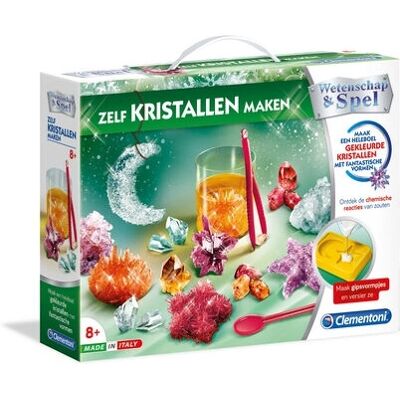 Clementoni Kristal - Wissenschafts-Experimentierset - Bunte Kristalle - Kinder 8+ Clementoni Kristal - Wissenschafts-Experimentierset - Bunte Kristalle - Kinder 8+