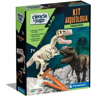 Clementoni Ciência & Esqueleto de T-Rex - Kit de fósseis de dinossauro educativo Clementoni Ciência & Esqueleto de T-Rex - Kit de fósseis de dinossauro educativo