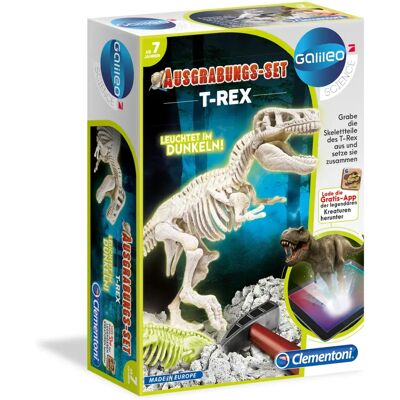 Clementoni Galileo Ausgrabungs-Set - T-Rex Leuchtend - Kinder Bildungsset Clementoni Galileo Ausgrabungs-Set - T-Rex Leuchtend - Kinder Bildungsset