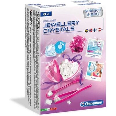 Clementoni Smykker Krystaller - Mineralogi - 8 år - Blå, Rosa, Hvit Clementoni Smykker Krystaller - Mineralogi - 8 år - Blå, Rosa, Hvit
