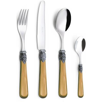 EME - Napoleon Perlato Miele - 18/10 - 24pc - Set di posate EME - Napoleon Perlato Miele - 18/10 - 24pc - Set di posate