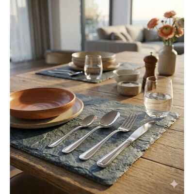 Eme Euro - 24 pezzi - 6 coperti - acciaio 18/10 inox - Set di posate Eme Euro - 24 pezzi - 6 coperti - acciaio 18/10 inox - Set di posate